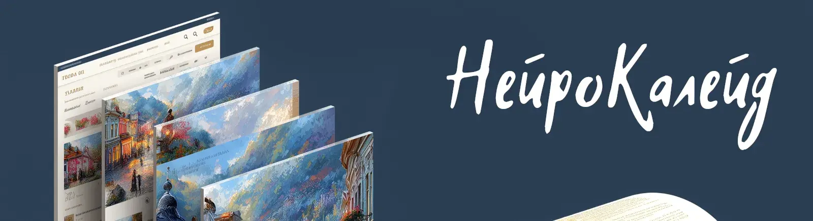 создание коллажа "3D книга с городским пейзажем и цветущими элементами"