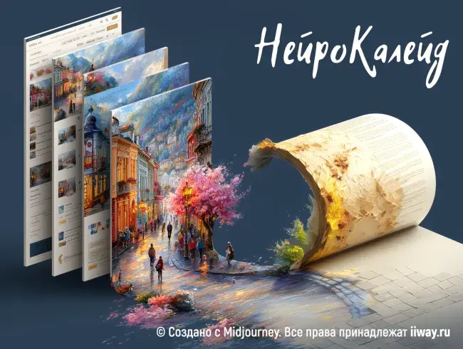 создание коллажа "3D книга с городским пейзажем и цветущими элементами"