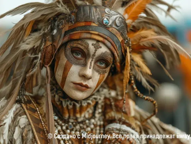 Девушка в художественном гриме