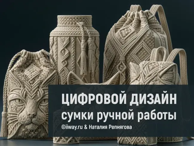 Цифровой дизайн сумок ручной работы